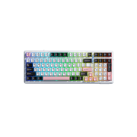 Клавиатура проводная + беспроводная AULA F99 разноцветный