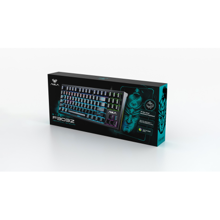 Клавиатура проводная AULA F3032 RED SWITCH чёрный