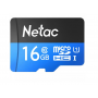 16 ГБ Карта памяти Netac P500 Standard microSDHC (NT02P500STN-016G-R) чёрный + адаптер