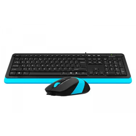 Клавиатура + мышь проводная A4Tech Fstyler F1010 (F1010-BLUE) голубой