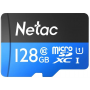 128 ГБ Карта памяти Netac P500 microSDXC (NT02P500STN-128G-R) чёрный + адаптер