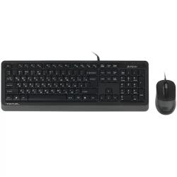 Клавиатура + мышь проводная A4Tech Fstyler F1010 (F1010-GREY) серый