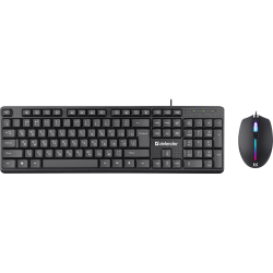 Клавиатура + мышь проводная Defender Triumph C-991 (45991) чёрный