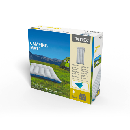 Матрас надувной Intex 67997 сине-белый 184х67х17см (без насоса)