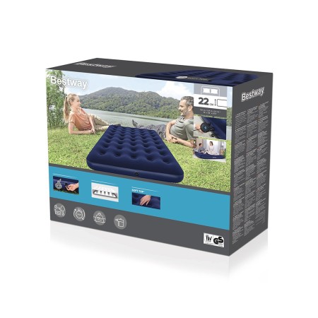 Матрас надувной Bestway 67287 синий 191х137х22см