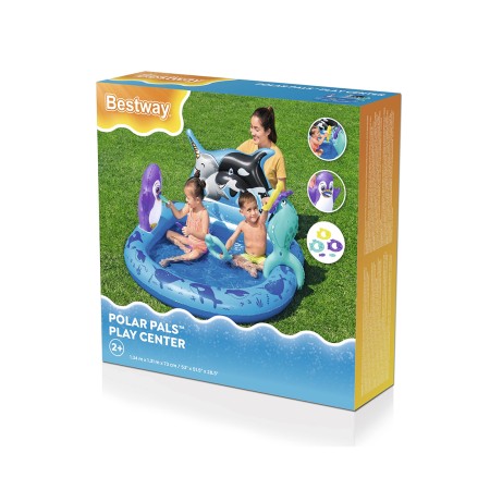 Бассейн надувной Bestway 53156 (134x131 см) синий