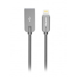 Кабель Lightning 8-pin - USB 2.0 Type-A Olmio Steely (38649) 1.2м серый