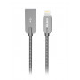 Кабель Lightning 8-pin - USB 2.0 Type-A Olmio Steely (38649) 1.2м серый