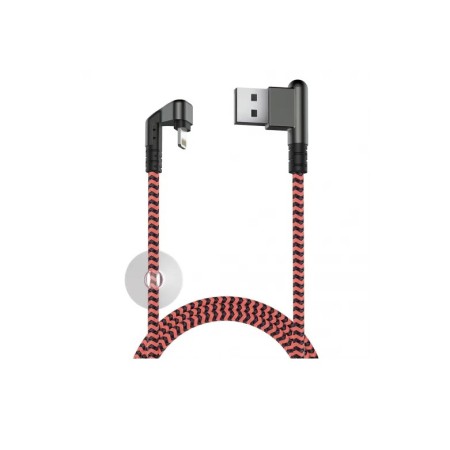 Кабель Lightning 8-pin - USB 2.0 Type-A Olmio X-Game Neo (38905) 1.2 м коралловый