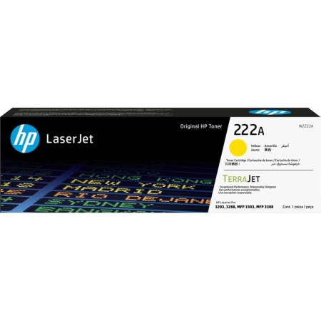 Тонер-картридж лазерный HP 222A (W2222A) желтый (с чипом)