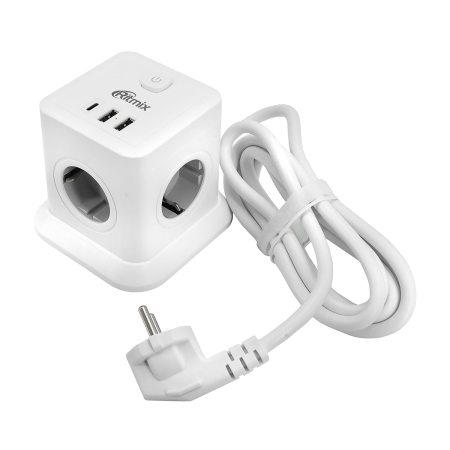 Сетевой фильтр Ritmix RM-242C белый 2 м