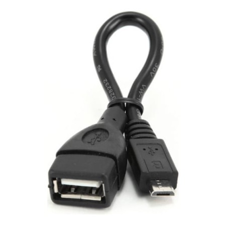 Переходник USB 2.0 Type-A - micro USB-B Cablexpert A-OTG-AFBM-001 0.15 м черный