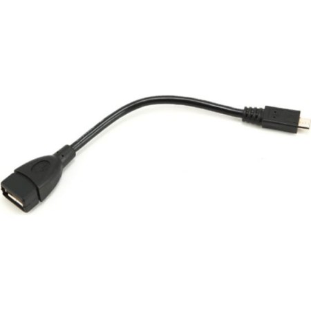Переходник USB 2.0 Type-A - micro USB-B Cablexpert A-OTG-AFBM-001 0.15 м черный