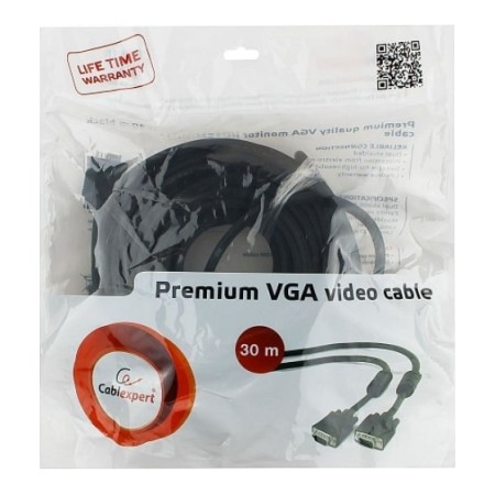 Кабель VGA - VGA Cablexpert CC-PPVGA-30M-B 30 м черный