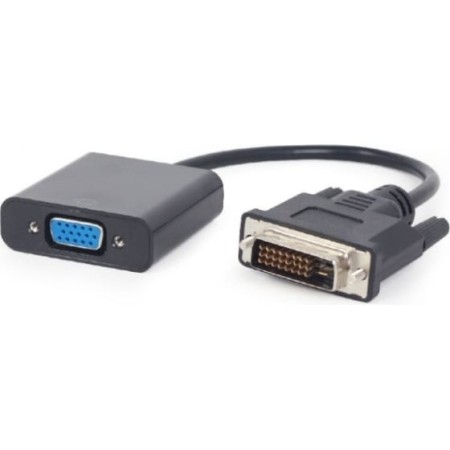 Переходник DVI-I - VGA Cablexpert A-DVID-VGAF-01 черный