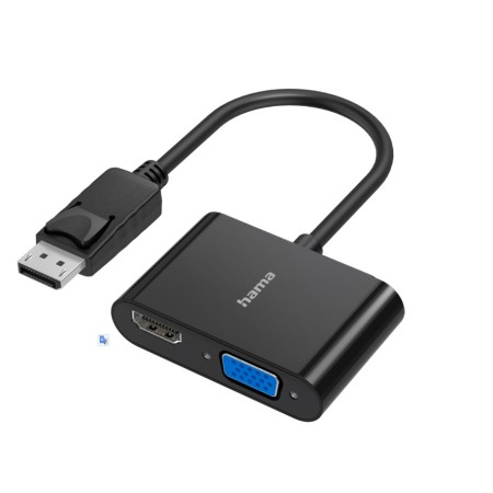 Переходник DisplayPort - HDMI+VGA Hama 00200334 черный
