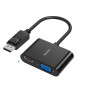 Переходник DisplayPort - HDMI+VGA Hama 00200334 черный