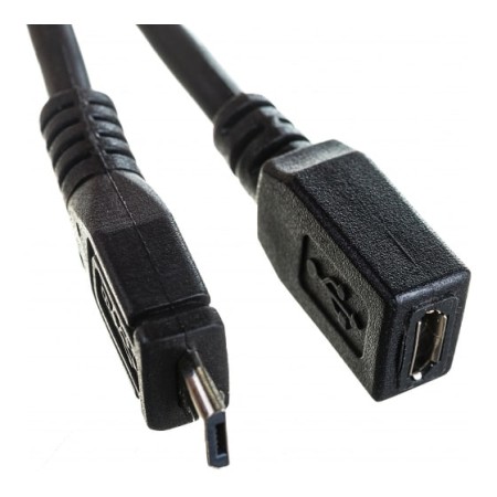 Переходник USB 2.0 Type-A - micro USB-B+micro USB-B Cablexpert A-OTG-AFBM-04 0.15 м черный