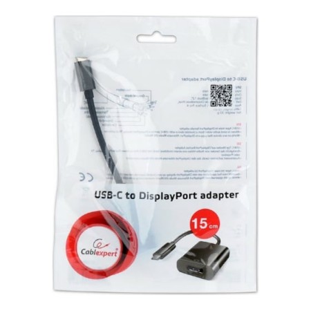 Переходник USB Type С - DisplayPort Cablexpert A-CM-DPF-01 черный
