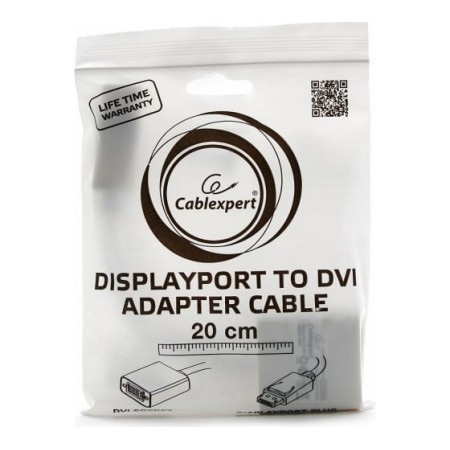 Переходник DisplayPort - DVI-I Cablexpert A-DPM-DVIF-002 белый
