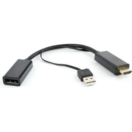 Переходник USB Type A+HDMI - DisplayPort Cablexpert DSC-HDMI-DP черный