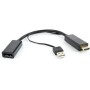 Переходник USB Type A+HDMI - DisplayPort Cablexpert DSC-HDMI-DP черный