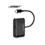 Переходник USB Type С - HDMI+VGA Ugreen CM162 (50505) черный