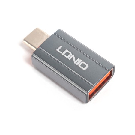 Переходник USB 2.0 Type-A - USB 2.0 Type-C LDNIO LC140 0.15 м серебристый