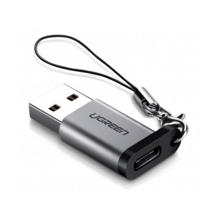 Переходник USB 3.1 Type-C - USB 3.0 Type-A UGREEN US276 (50533) 0.15 м серый