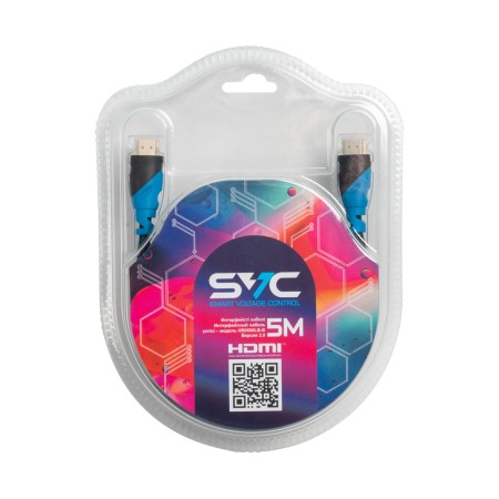 Кабель HDMI - HDMI SVC HR0500LB-B 5 м голубой