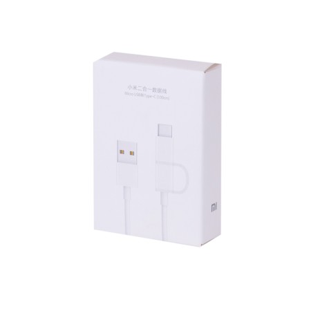 Кабель USB 2.0 Type-A - USB Type-C + micro USB Xiaomi SJV4082TY 1 м белый