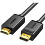 Кабель DisplayPort - HDMI Ugreen DP101 (10239) 1.5 м черный