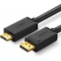 Кабель DisplayPort - HDMI Ugreen DP101 (10239) 1.5 м черный