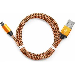 Кабель micro USB - USB 2.0 Type-A Cablexpert CC-mUSB2oe1m 1 м оранжевый