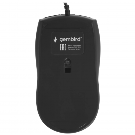 Мышь проводная Gembird MOP-110 чёрный