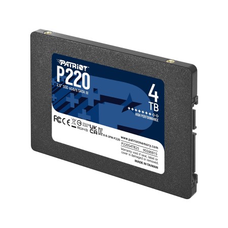 128 ГБ SSD диск Patriot P220 (P220S128G25) черный