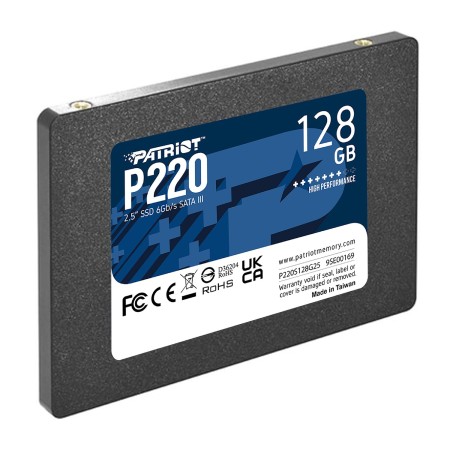 128 ГБ SSD диск Patriot P220 (P220S128G25) черный