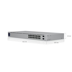 Коммутатор Ubiquiti UniFi Switch 16 PoE (USW-16-POE) серый