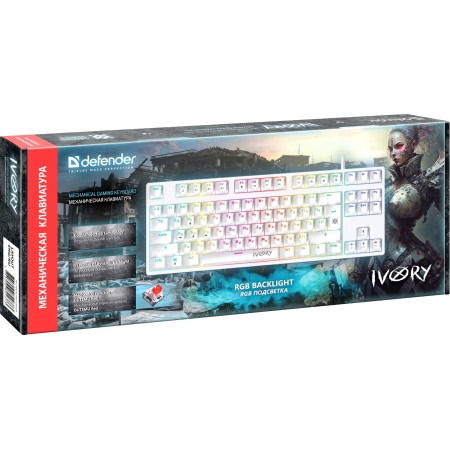 Клавиатура проводная Defender Ivory GK-579 (45579) белый