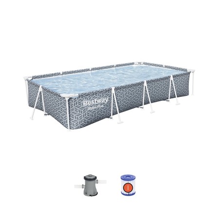 Бассейн каркасный Bestway Steel Pro 561FV (366x201x66 см) серый
