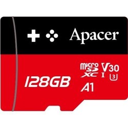 128 ГБ Карта памяти Apacer microSDXC (AP128GMCSX10U7-RAGC) чёрный