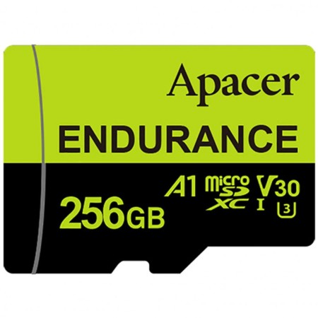 256 ГБ Карта памяти Apacer microSDXC (AP256GEDM1D05-R) чёрный + адаптер