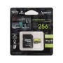 256 ГБ Карта памяти Apacer microSDXC (AP256GEDM1D05-R) чёрный + адаптер