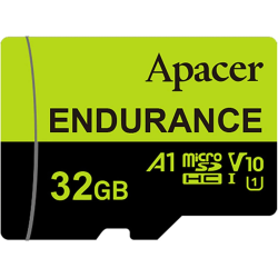 32 ГБ Карта памяти Apacer microSDHC (AP32GEDM0D05-R) чёрный + адаптер