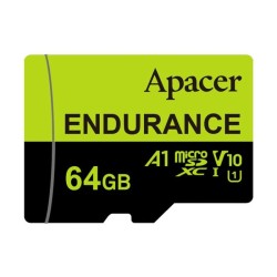 64 ГБ Карта памяти Apacer Endurance microSDXC (AP64GEDM1D05-R) черный + адаптер