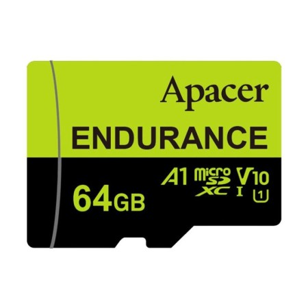 64 ГБ Карта памяти Apacer microSDXC (AP64GEDM1D05-R) чёрный + адаптер