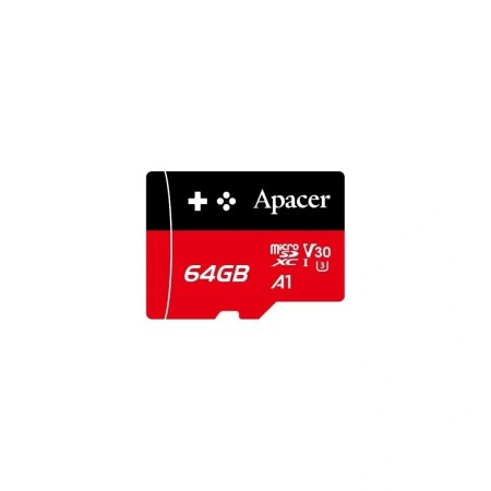64 ГБ Карта памяти Apacer microSDXC (AP64GMCSX10U7-RAGC) чёрный