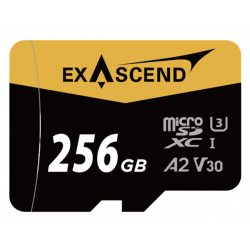 256 ГБ Карта памяти Exascend Catalyst (EX256GUSDU1-AD) microSDXC чёрный + адаптер