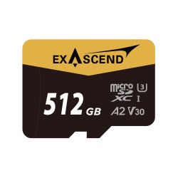 512 ГБ Карта памяти Exascend Catalyst microSDXC (EX512GUSDU1-AD) чёрный + адаптер