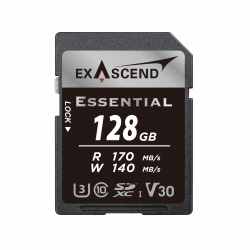 128 ГБ Карта памяти Exascend Essential SDXC (EX128GSDU1-S) чёрный